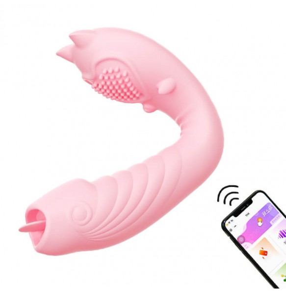 MizzZee - Little Devil Licking Heating Wearable Vibrators (Connect WeChat Mini Programs - Chargeable)